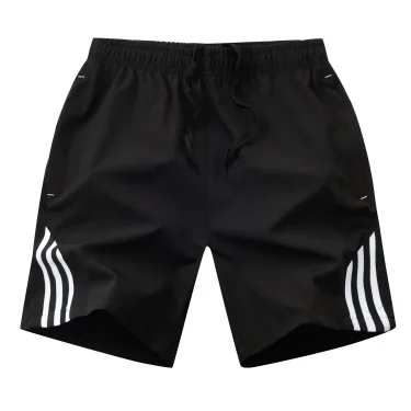 Three bar shorts, casual men's five piece pants, oversized casual pants, beach pants 4