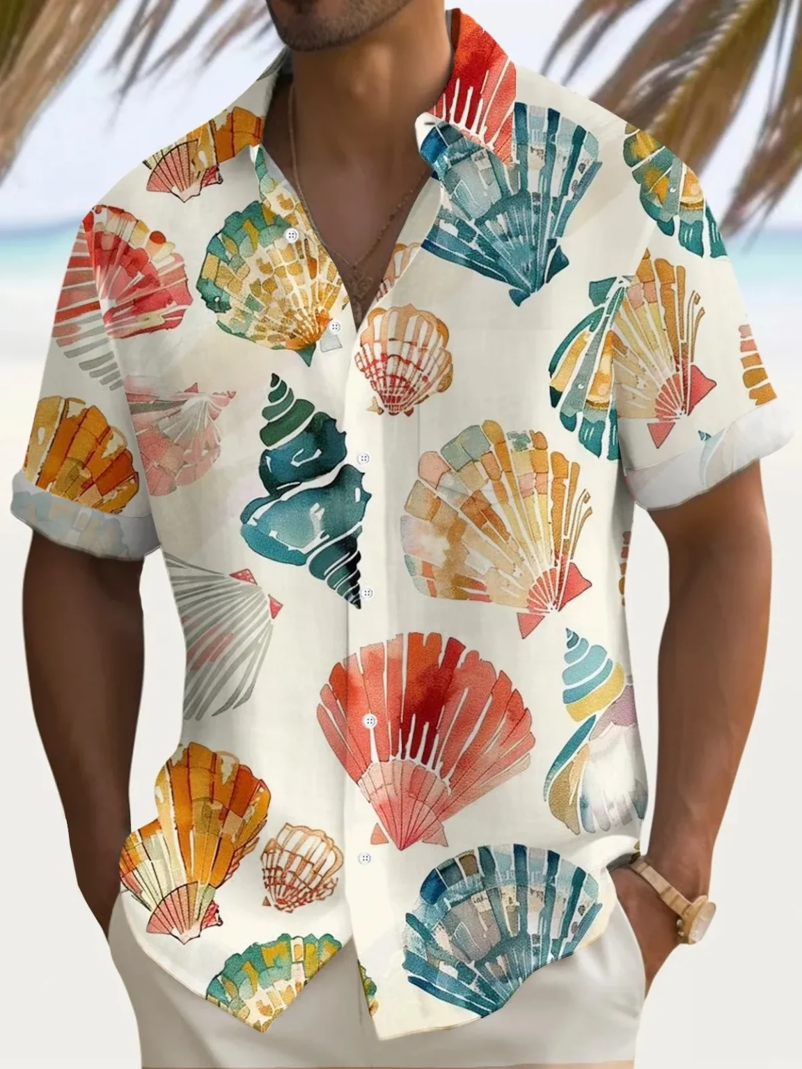 Summer Men's 3D Printed Flower Graphic Shirts Hawaiian Casual Shirt Button Up Shirt Short Sleeve Vacation Beach Wear No Pockets 3