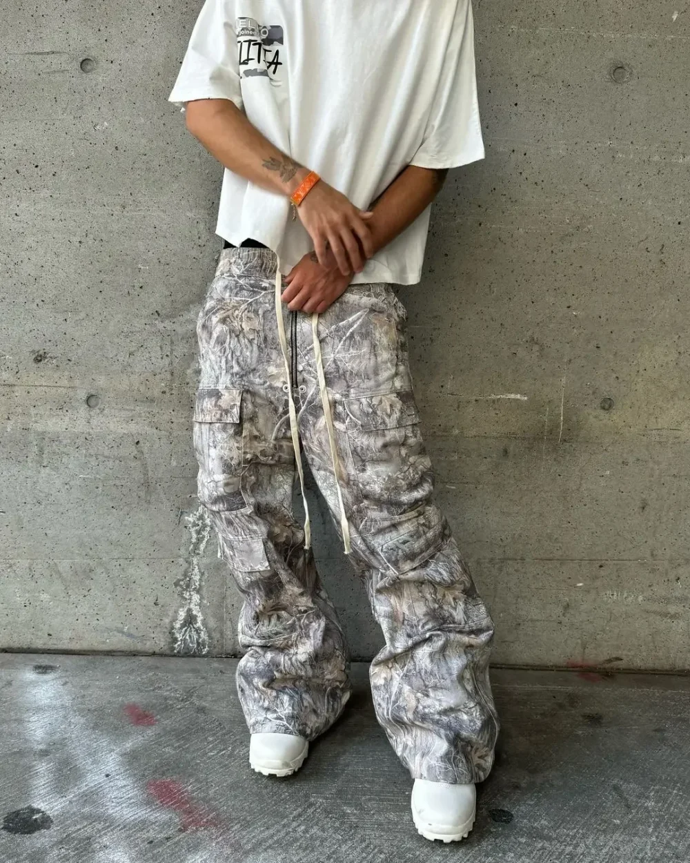 Stylish Multi-pocket Camouflage Cargo Pants American Retro Straight Leg Loose Casual Pants Harajuku Style Hip Hop Y2k Trousers 1