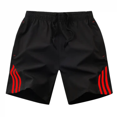 Three bar shorts, casual men's five piece pants, oversized casual pants, beach pants 2