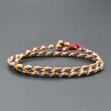 Minimalist Thread Rope Bracelets Men Women Handmade Double Layered Multicolor Thread Bracelet Couple Braclet Best Friend Gift 2