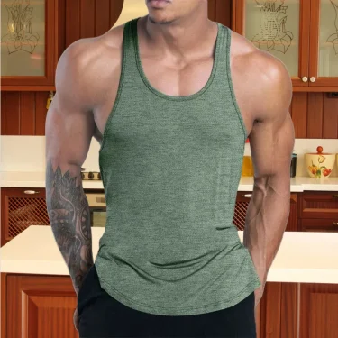 NEW Men's Fitness Tank Top Summer Training Undershirt men training quick-dry Breathable loose Tank Top men casual Sports Vest 3