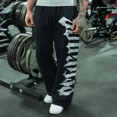 2025 New Men's Sports Summer Pants Muscle Sports Fitness Jogging Pants Quick Drying Printed Mid-waist Casual Gym Pants 4