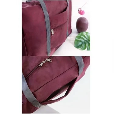 1-piece foldable travel bag, weekend travel bag, gym bag, suitable for airline carry on luggage bag, business travel storage bag 3
