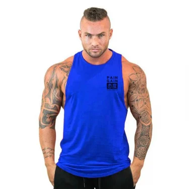 Brand Casual Gym Tank Tops Men Cotton Sleeveless Fashion Bodybuilding Clothing Undershirt Fitness Stringer Muscle Workout Vest 4