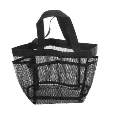 Large Capacity Mesh Beach Bag Foldable Breathable Tote For Swimming Travel Grocery One Shoulder Handheld Wash Bag 2024 New 3