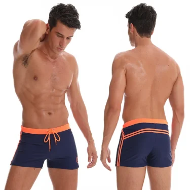Hot Swimwear Mens Breathable Swimsuits Man Swim Trunks Boxer Briefs Sunga Swim Suits Maillot De Bain Beach Shorts 5