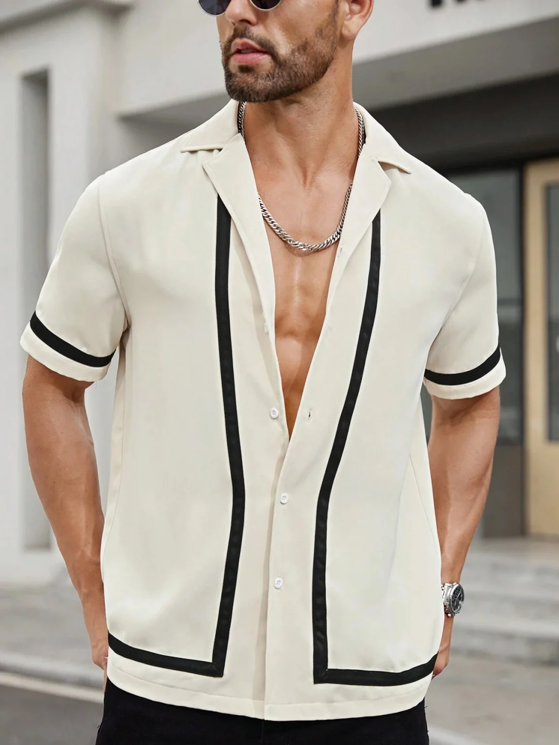 Men's Shirt Ethnic pattern design 3D Printed Christ Summer Short Sleeve Daily Street Tops Button Summer Men's Clothes 3