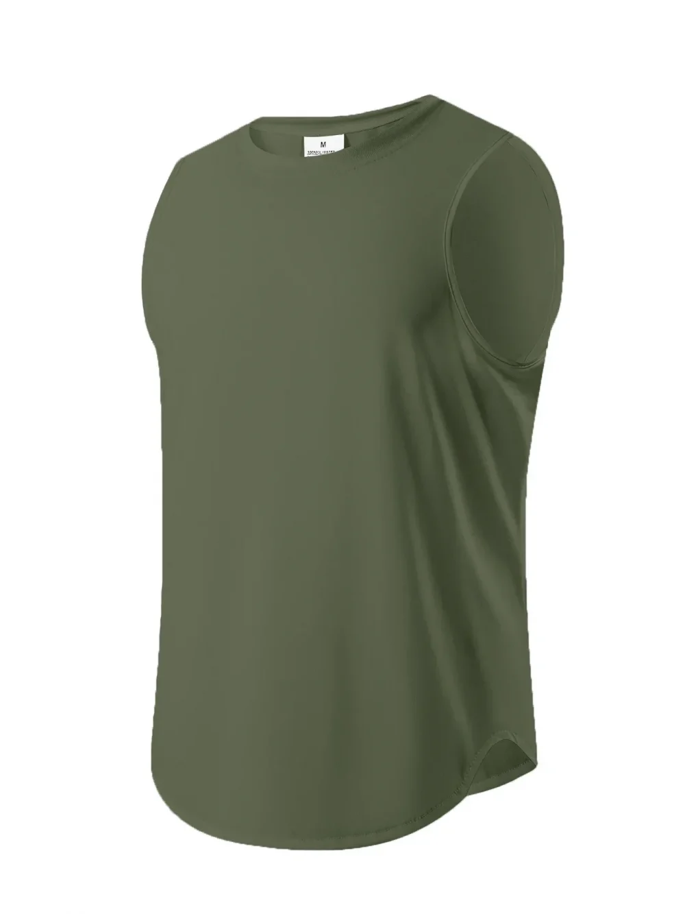 Men's Running Round Quick Drying Gym Tank top Men Fitness Sleeveless Shirt Sunmmer Male Mesh Breathable Fitness Sports Vest 4