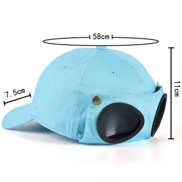 New Arrival Men Women Baseball Cap Pilot Glasses Washed Cotton Snapback Outdoor Reverse Sports Fashion Trucker Dad Hat MZ0085 6