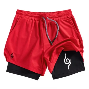 2 in 1 Workout Running Shorts for Men Gym Performance Shorts with Phone Pocket Towel Loop Athletic Quick Dry Shorts RL0333 1