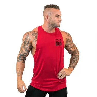 Brand Casual Gym Tank Tops Men Cotton Sleeveless Fashion Bodybuilding Clothing Undershirt Fitness Stringer Muscle Workout Vest 5