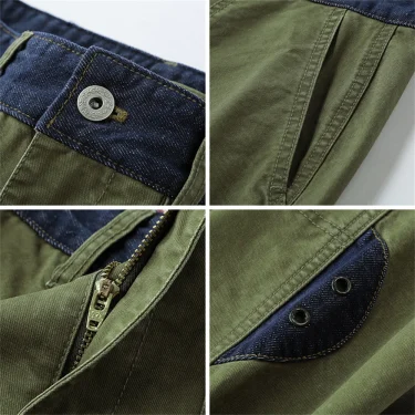 2025 Spring Cargo pants men cotton soft fashion Trousers man Streetwear high end Casual men's work pants 3