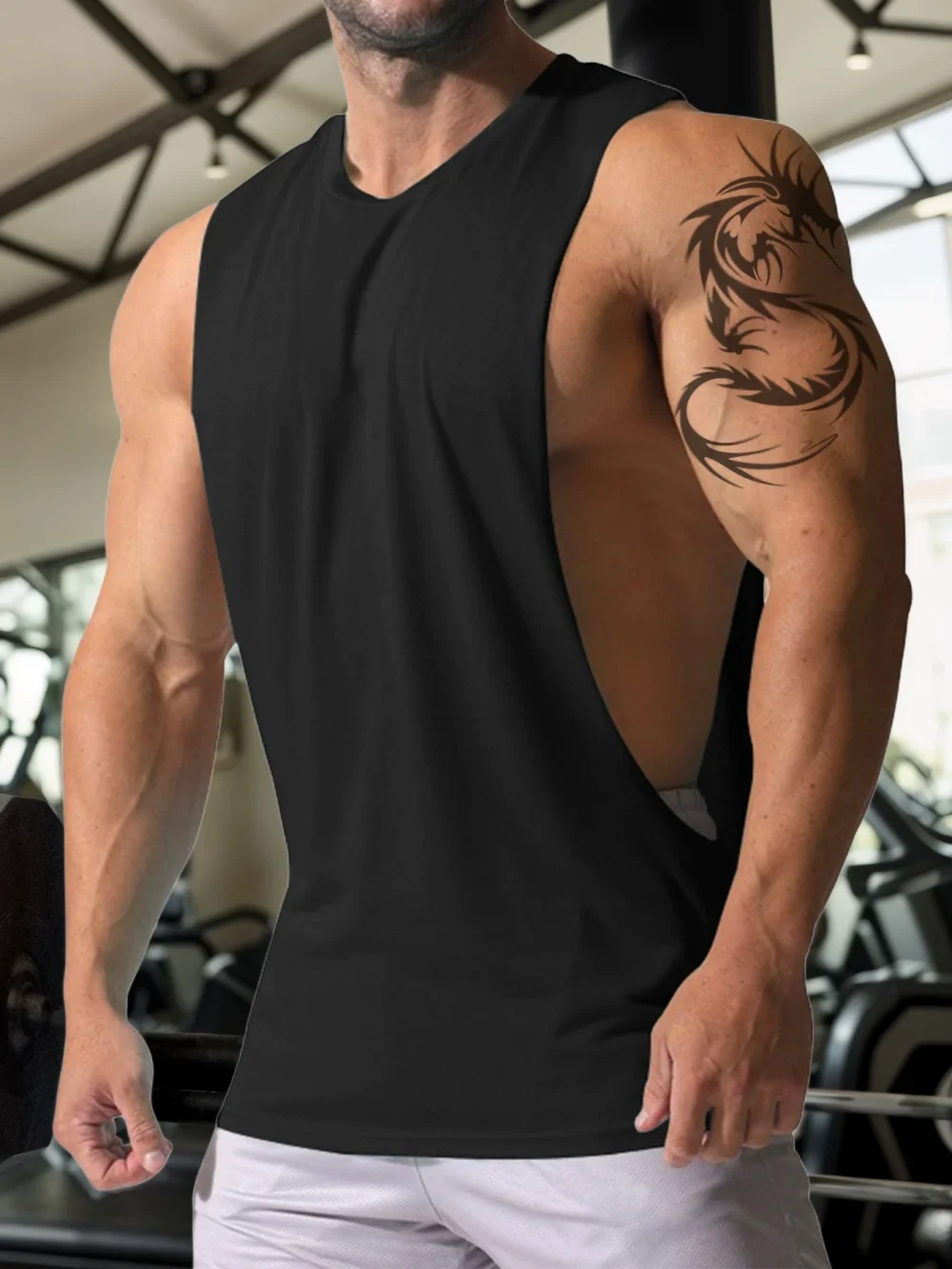 Men's Gym Fitness Vest Summer Men Jogging Bodybuilding Sleeveless Shirt Breathable O-Neck Casual Muscle Vest 2