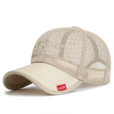 Summer Mesh Baseball Cap for Men Adjustable Visor Hat Quick Dry Breathable Sun Hats For Women Men snapback Outdoor Sports caps 4