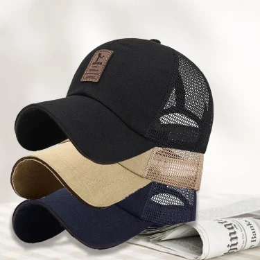 Breathable Mesh Quick Drying Baseball Cap Sunscreen Sun Hat Women Men Sun Protection Visor Net Cap Summer Outdoor Sports Run Cap 1