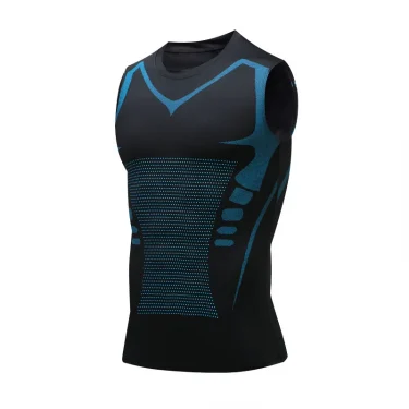 Compression Tank Top Men Gym Shirt Sleeveless Quick Dry Printing Sportswear Male Fitness Bodybuilding Vest Workout Muscle Top 4