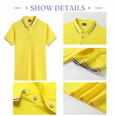 2024 Summer Men's Short Sleeve POLO Shirt Contrast Collar Comfortable Casual Polo Shirt Men's 10 Color Tops 5