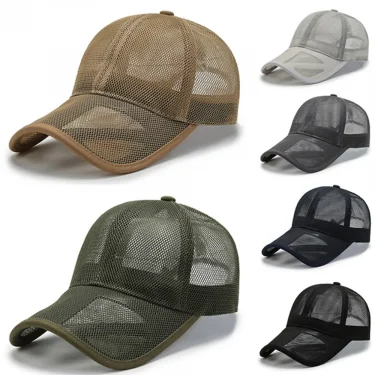 Breathable Sun Protection Caps Fashion Men Women Full Mesh Hats Summer Sunscreen Hats Sun Protection Caps Baseball Cap 2