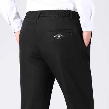 Male Elastic Waist Pants Stretch Casual Pants Large Size Trousers Sports Wear Running Jogger Pants 5XL 2