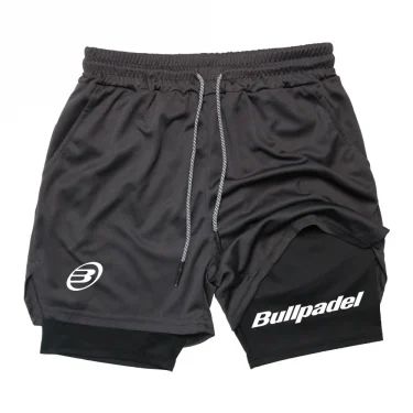 New Men's Padel Sport Shorts Summer Male Breathable Tennis Shorts Quick-Drying Badminton Trousers Outdoor Running Sportwear 4