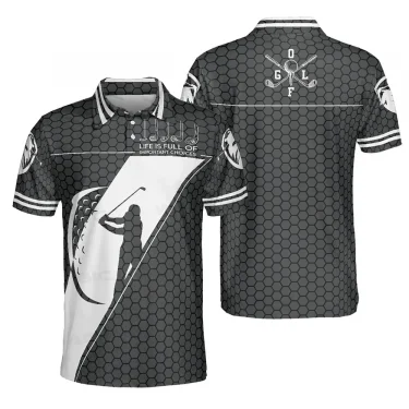 2025 Men's Golf Shirt Fashion Polo Shirts Lapel High-end Short Sleeve Sports Casual T-Shirts Summer Quick Dry Breathable Clothes 3