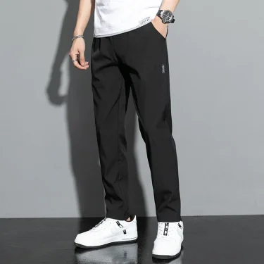 New 2025 Summer Elastic Men Running Sport Pants Jogging Sweatpants Casual Outdoor Training Gym Fitness Trousers M-4XL 5XL 4