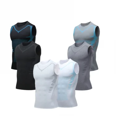Compression Tank Top Men Gym Shirt Sleeveless Quick Dry Printing Sportswear Male Fitness Bodybuilding Vest Workout Muscle Top 1