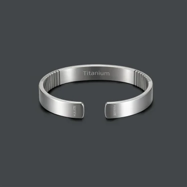 KULUZE Original Titanium wristband 100% Pure titanium Golf Athletic Bracelet Men Women C-Shaped cuff Bangle Bracelet fashionGift 2