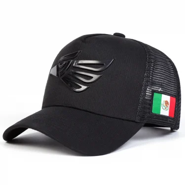 Unisex Mexican Eagle Label Baseball Net Caps Spring Summer Outdoor Sunscreen Hat Adjustable Casual Trucker Hats 2