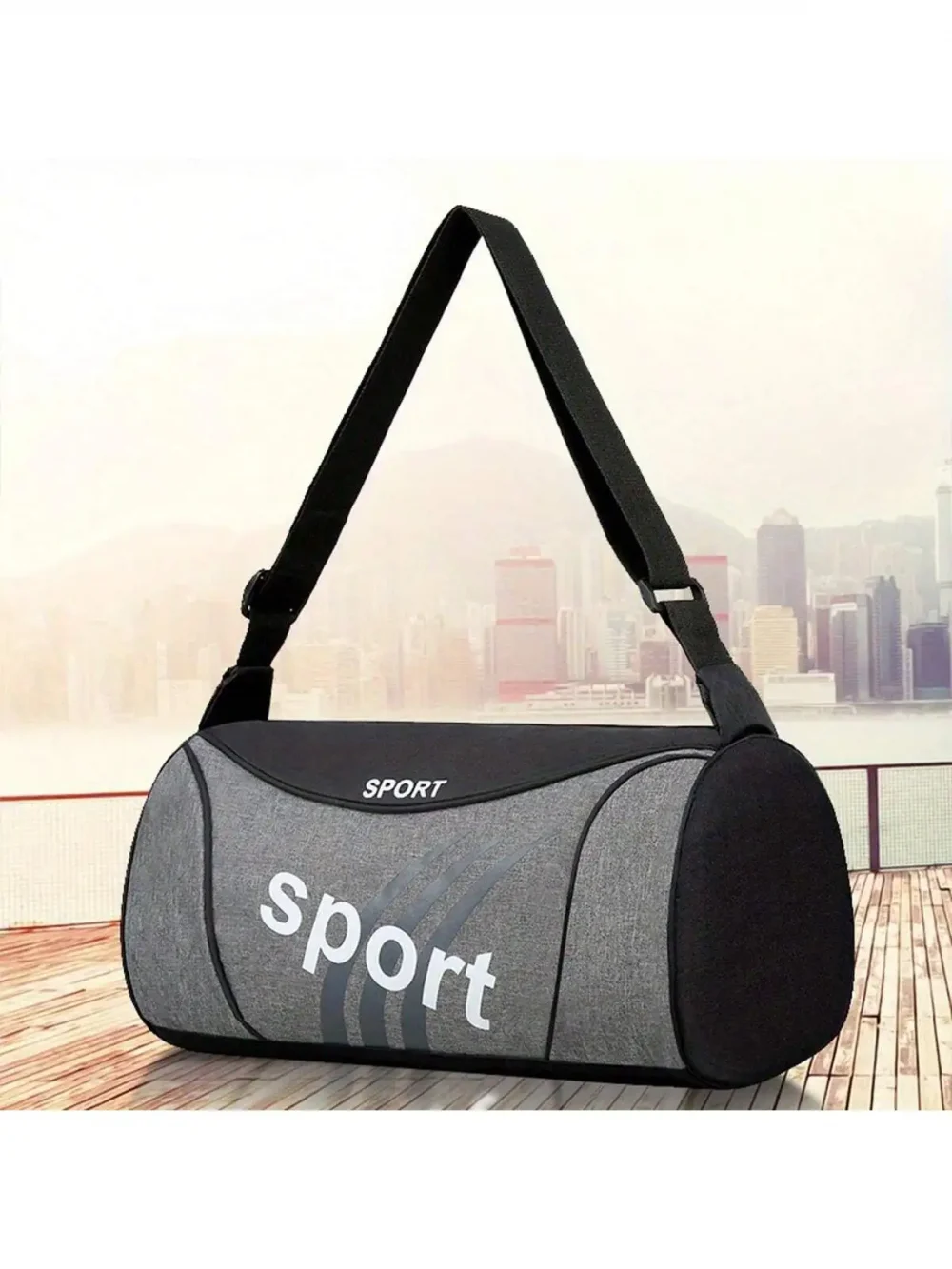 Large Capacity Colorblock Sports Duffle Bag - Spacious Interior, Durable Zipper, Ultra-Lightweight Design 1