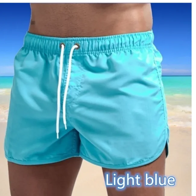 New mesh breathable fitness men's fashionable sports shorts running speed dry pants summer thin training beach pants 6