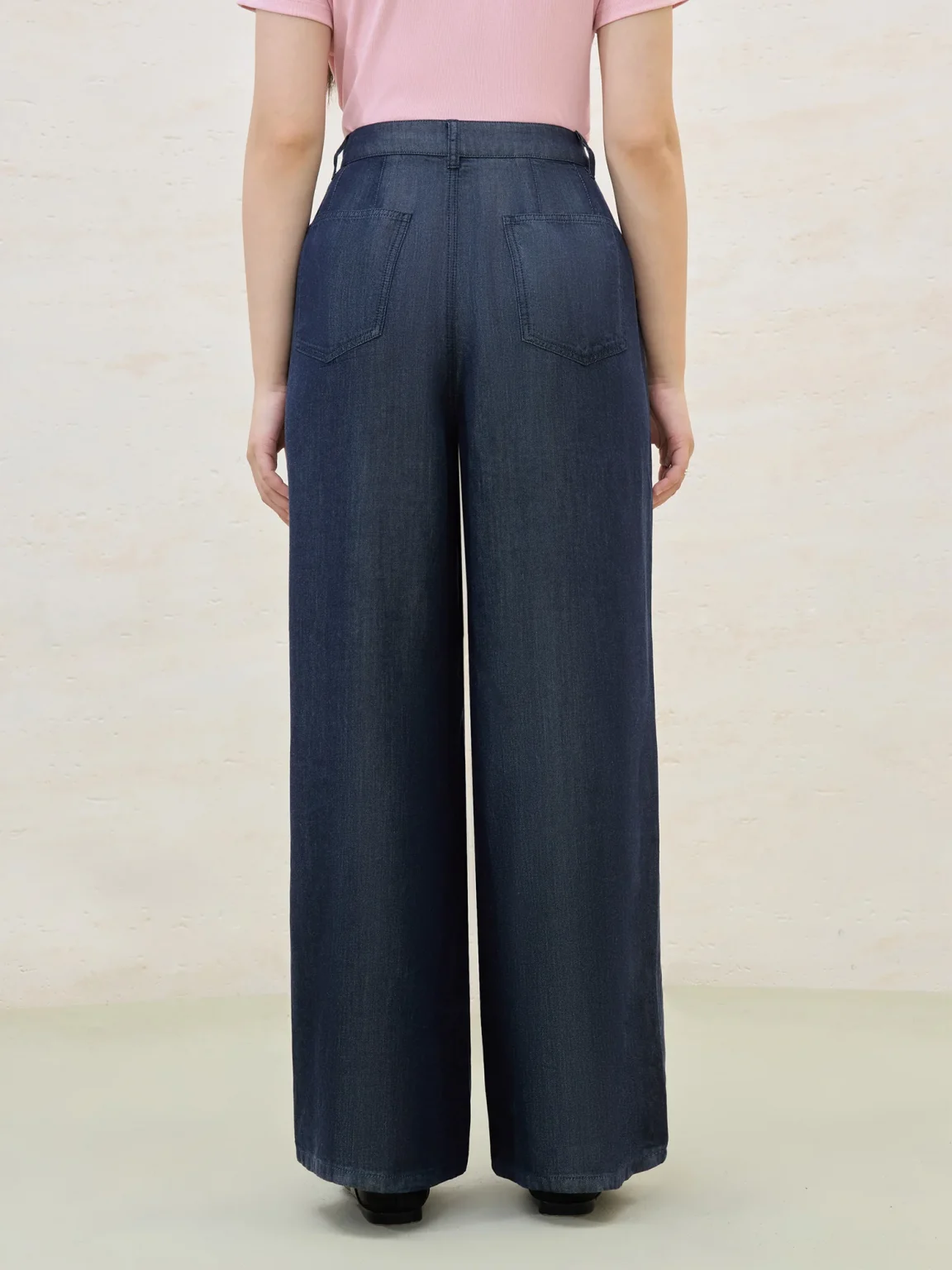 DUSHU Plus Size Cooling Lyocell Pants Summer 2025 Office Relaxed Straight-Leg Pants Versatile Staple Women Casual Trousers 4