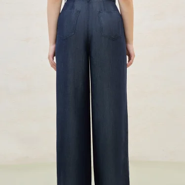 DUSHU Plus Size Cooling Lyocell Pants Summer 2025 Office Relaxed Straight-Leg Pants Versatile Staple Women Casual Trousers 4