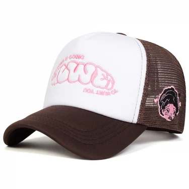 Unisex EVERYONE IS GOING Letter Embroidery Baseball Net Caps Adjustable Casual Hats Spring and Summer Outdoor Sunscreen Hat 4