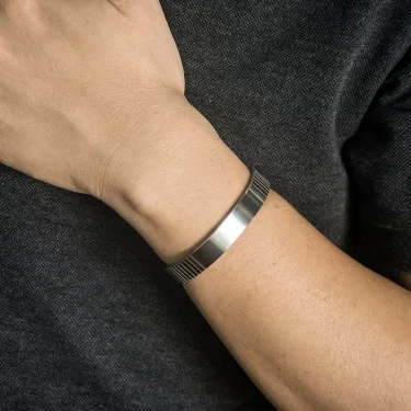 KULUZE Original Titanium wristband 100% Pure titanium Golf Athletic Bracelet Men Women C-Shaped cuff Bangle Bracelet fashionGift 6