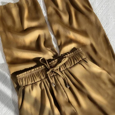 2025 Summer Fashion Women's Casual Trousers Loose Versatile Straight Sunscreen Wide Leg Pants 5