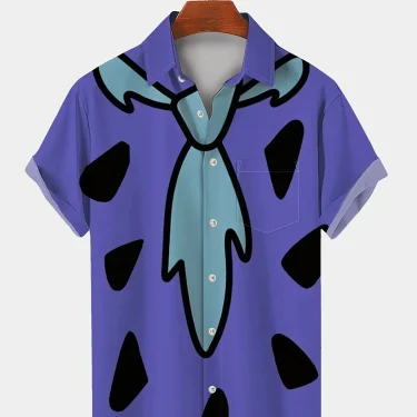 Tie Geometric Graphic Men's Shirt Fashion Hawaiian Shirts Clothing Button Summer Streetwear Men Clothes 2