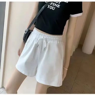Womens Sports Pocket Solid Drawstring Board Trunk Beach Short Pants Shorts Summer Thin Trousers Zippered Pocket Loose Sweatpant 1