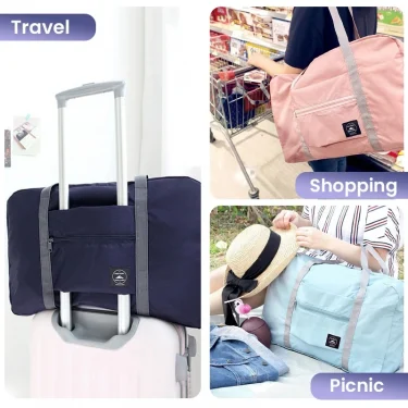 Foldable Travel Duffel Bag for Airlines Carry on Bag for Women and Girls Lightweight Large Capacity Sports Weekend Trip Overnigh 6