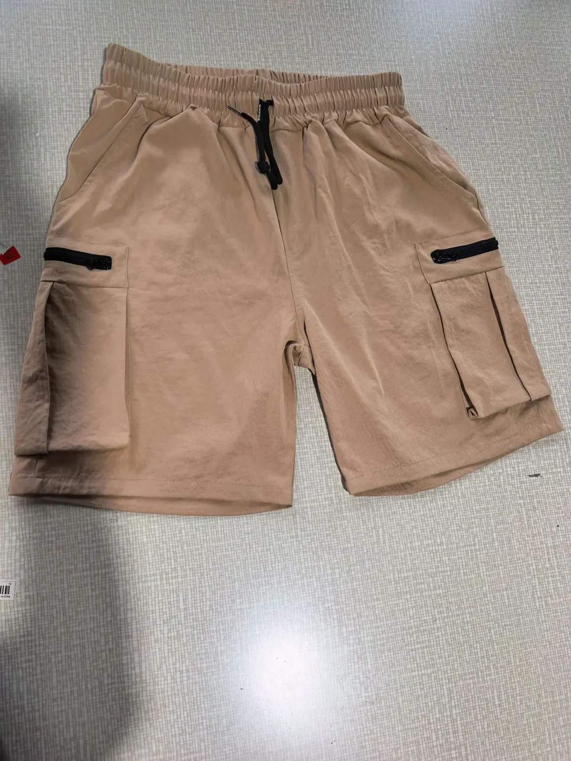 2025 summer new style hot sell solid color short male casual department beach shorts more pocket cargo light five minute pants 6