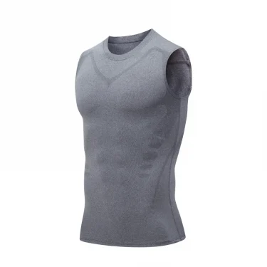 Compression Tank Top Men Gym Shirt Sleeveless Quick Dry Printing Sportswear Male Fitness Bodybuilding Vest Workout Muscle Top 3