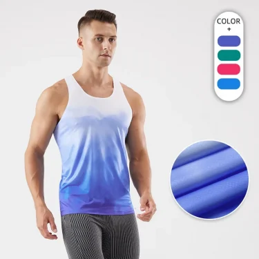 Summer Fitness Training Quick-drying Vest Men's Outdoor Sports Marathon Advanced Loose Breathable Sleeveless Top 1