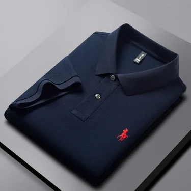 100% cotton high-end short sleeve POLO shirt men's summer fashion designer horse logo brand embroidered Luxury casual T-shirt 5