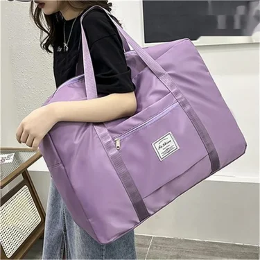 Large Capacity Folding Travel Bags Waterproof Luggage Tote Handbag Travel Duffle Bag Gym Yoga Storage Shoulder Bag For Women Men 2