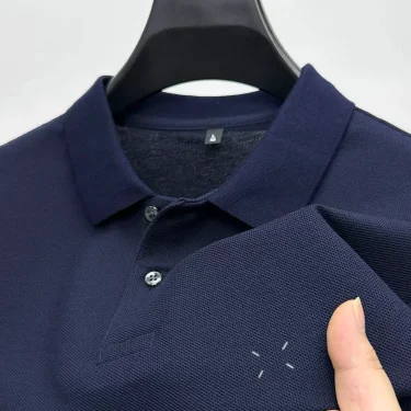 2025Luxury Brand Men Polo Shirt Summer New Korean style Exquisite Print Short Sleeve T-shirt Fashion Lapel Leisure ​Menswear Top 1