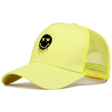 Unisex XX Smiling Face Print Baseball Net Caps Spring and Summer Outdoor Adjustable Casual Hats Sunscreen Hat 5