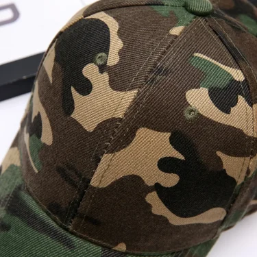 Men Women Summer Cotton Camouflage Printed Baseball Caps Sunhat Outdoor Unisex Sports Adjustable Snapback Anti-UV Hat Visors 6