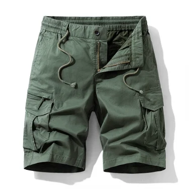 Summer Men Cotton Cargo Shorts Mens Jogger Casual Beach Fashion Shorts Man Bermuda Multi Pocket Work Safari Shorts Pants Trouser 3