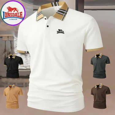 New European High Quality Men's Shirt Polo Men's T-shirt Embroidered Polo Shirt Men's Clothing T-shirt Men's T-shirt Short Sleev 1